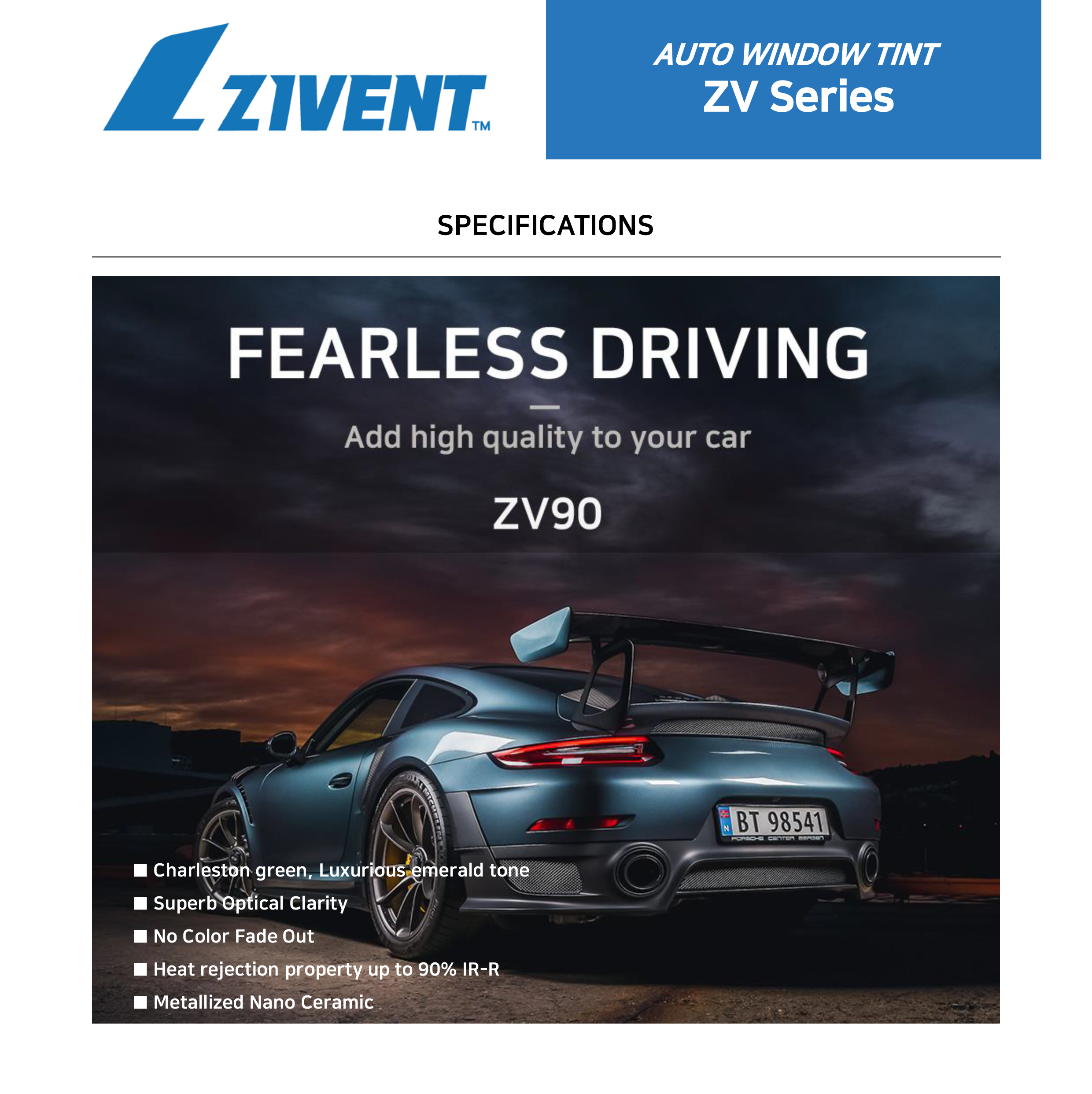 Zivent ZV90 Window Film