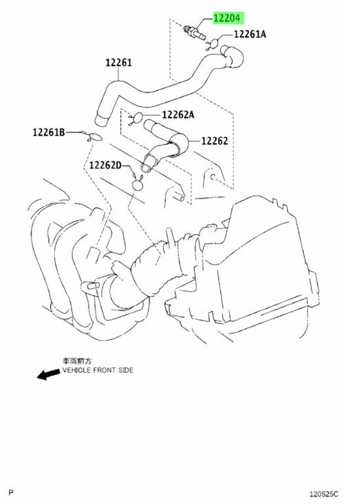 VALVE SUB-ASSY, VENTILATION Genuine Toyota (12204-21020)