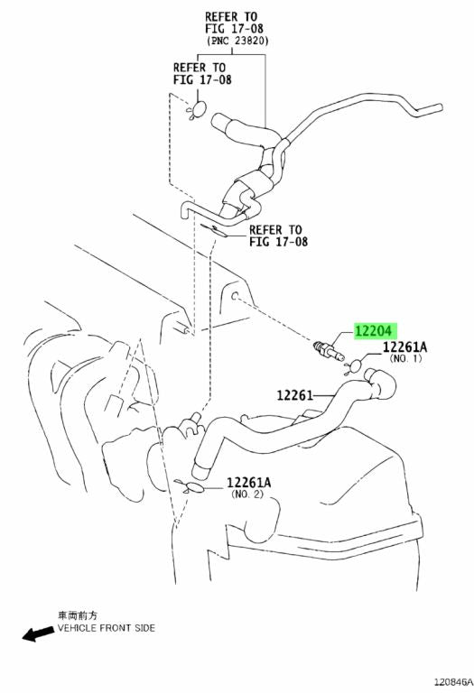 VALVE SUB-ASSY, VENTILATION Genuine Toyota (12204-21020)